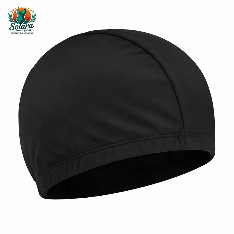 کلاه شنا پارچه ای ساده کدKA900 رنگ مشکی