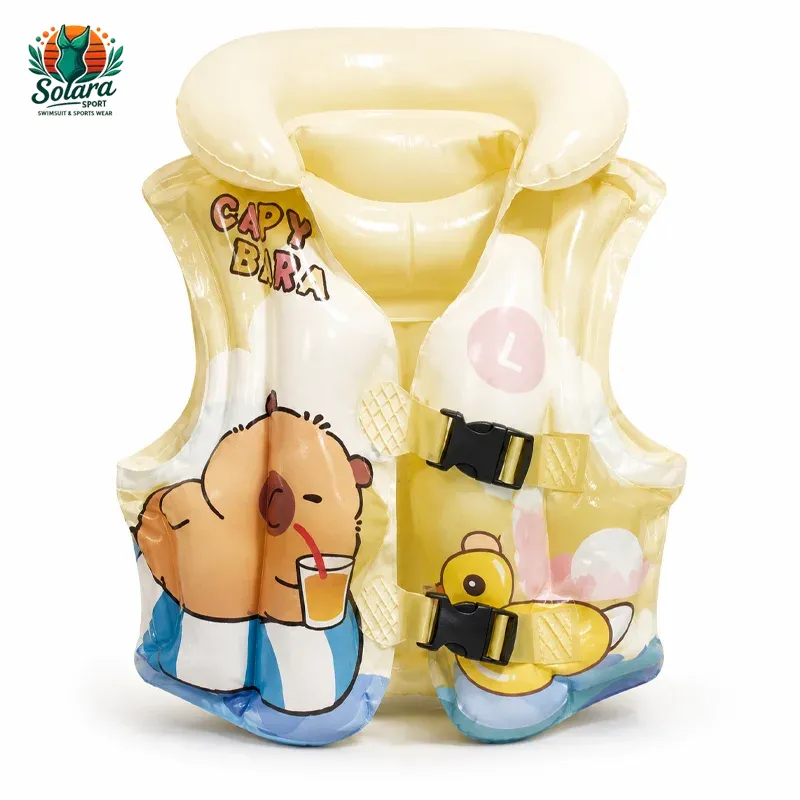 جلیقه شنای بادی کودکانه طرح سگ آبی مدل C-764 تصویر 2