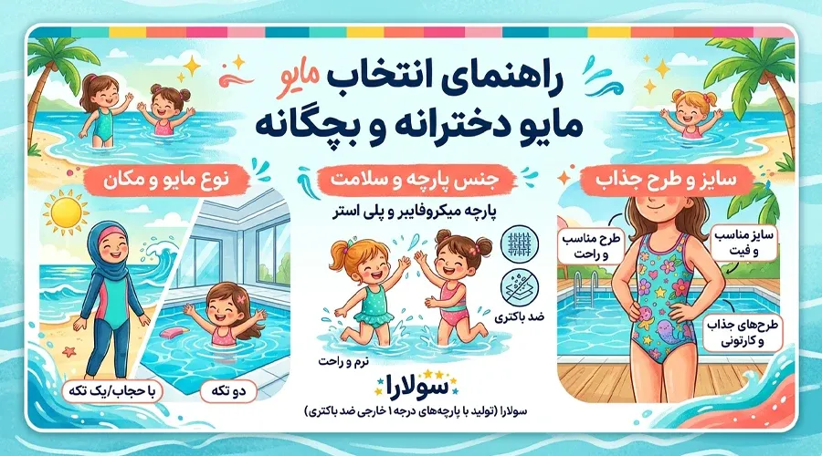 راهنمای انتخاب مایو دخترانه و بچگانه